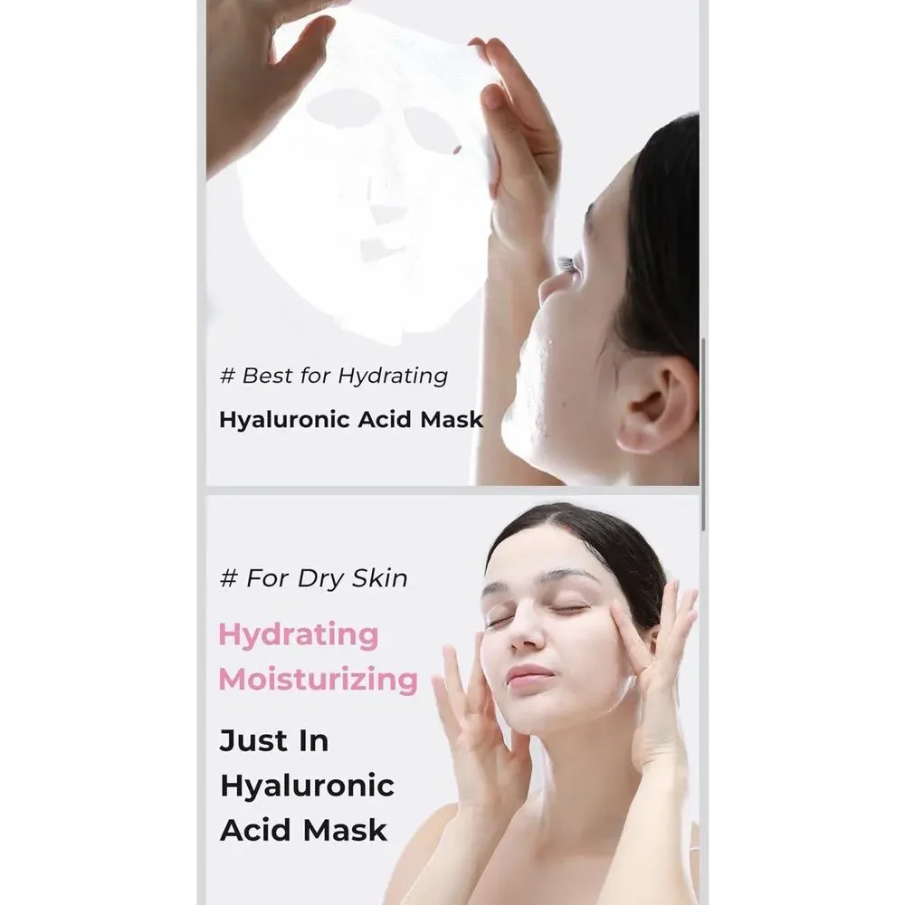 +WIS+ Hyaluronic Acid Face Mask Sheet For All Skin Types Hydrating New